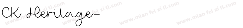 CK Heritage字体转换